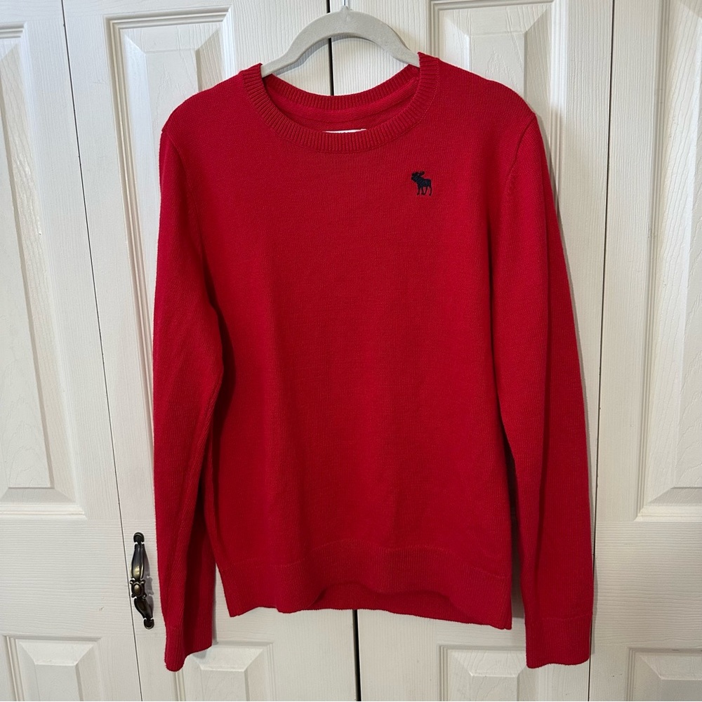 Abercrombie Kids Vibrant Red Crewneck Sweater